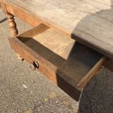 Old Solid Oak Farm Table