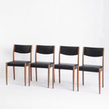 Set of 4 Scandinavian style chairs, France, 1960s