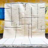 Tapis beni ouarin fait main traditionnelle taille 150 x 250 cm