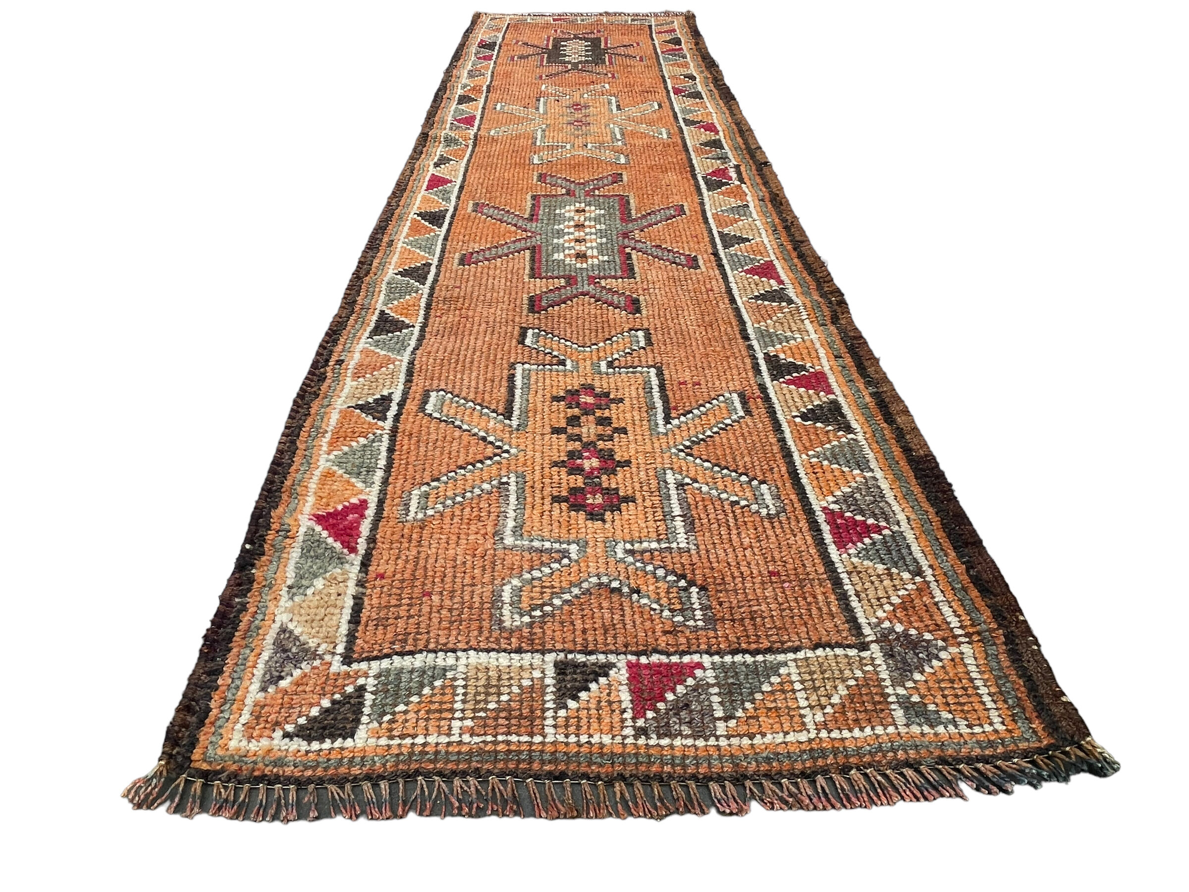 Vintage kurdish herki  runner , 318 x 90 cm