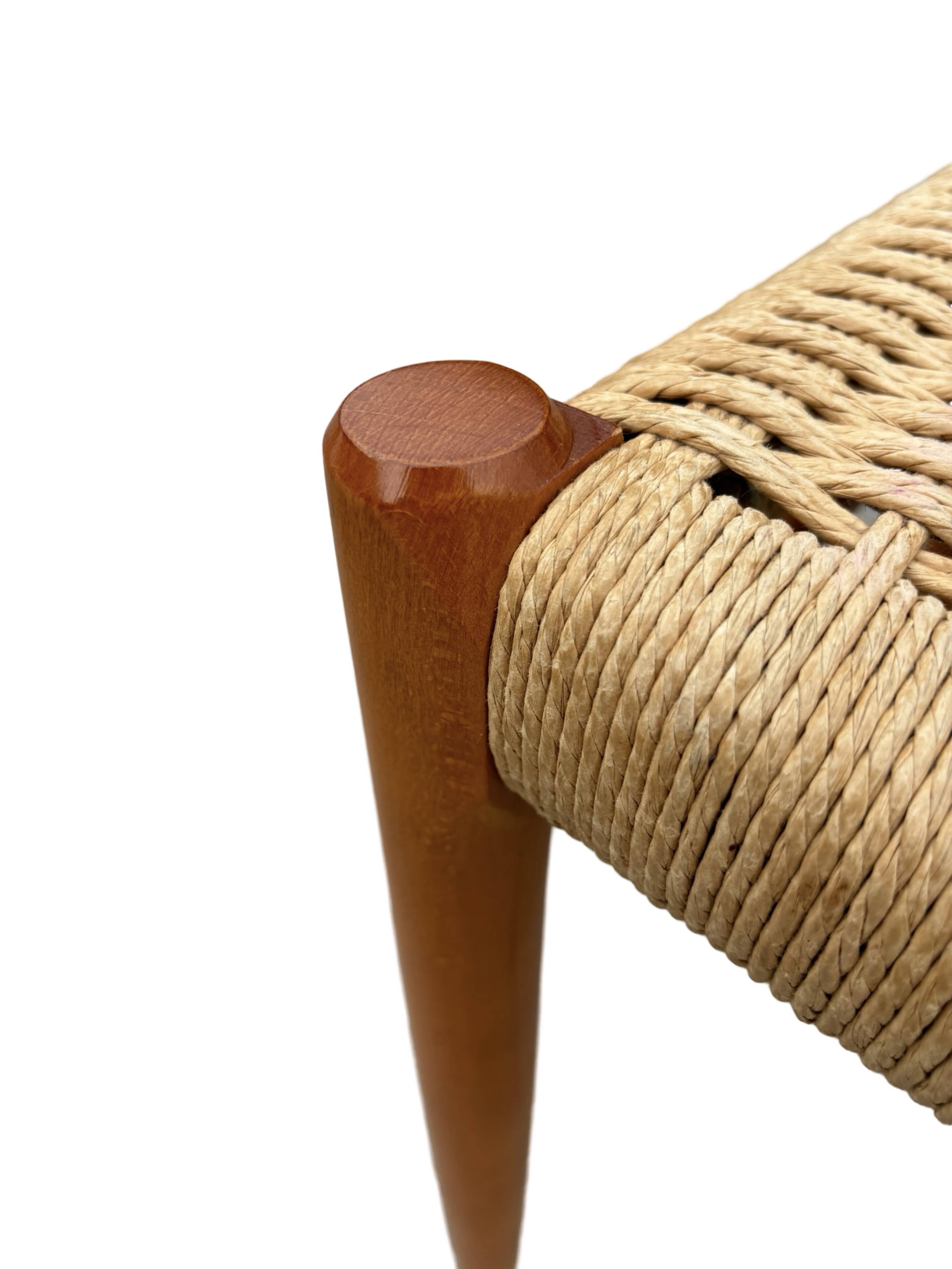 Set of 4 JL Moller model 75 chair by Niels Otto Moller Danish Design