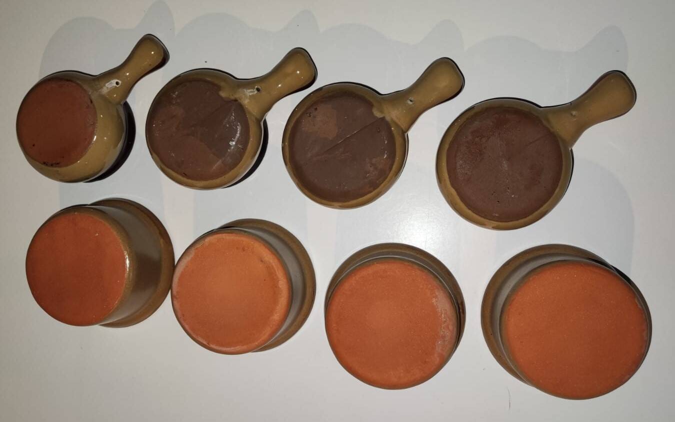 Vintage stoneware ramekins and casseroles