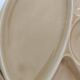 6 compartmentalized plates Gien France – butter yellow shade