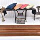 2x7 Brown Orange Vintage Kilim Runner Rug 73x221Cm SK 241806