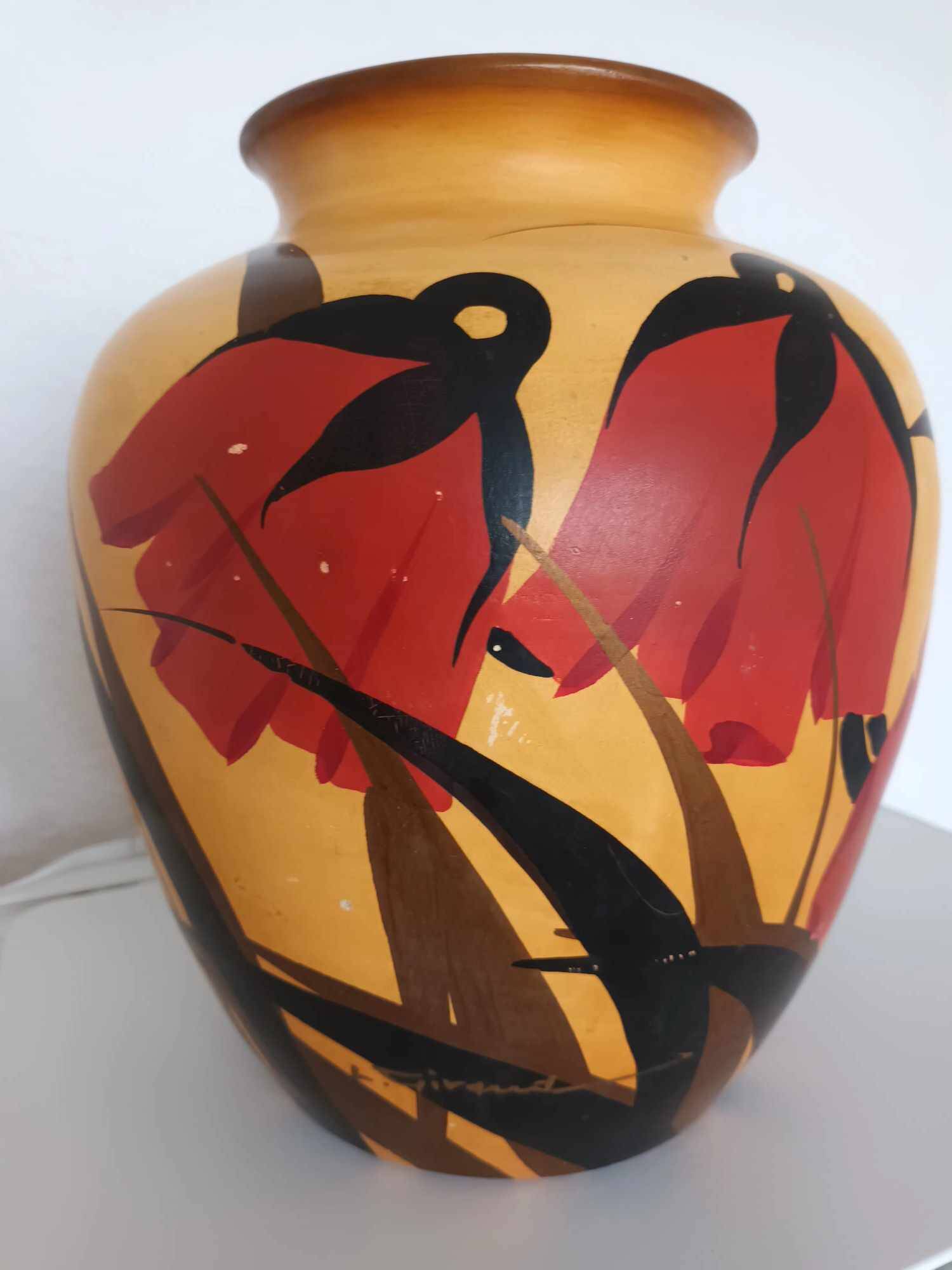 Vase G Giraud de Vallauris signed