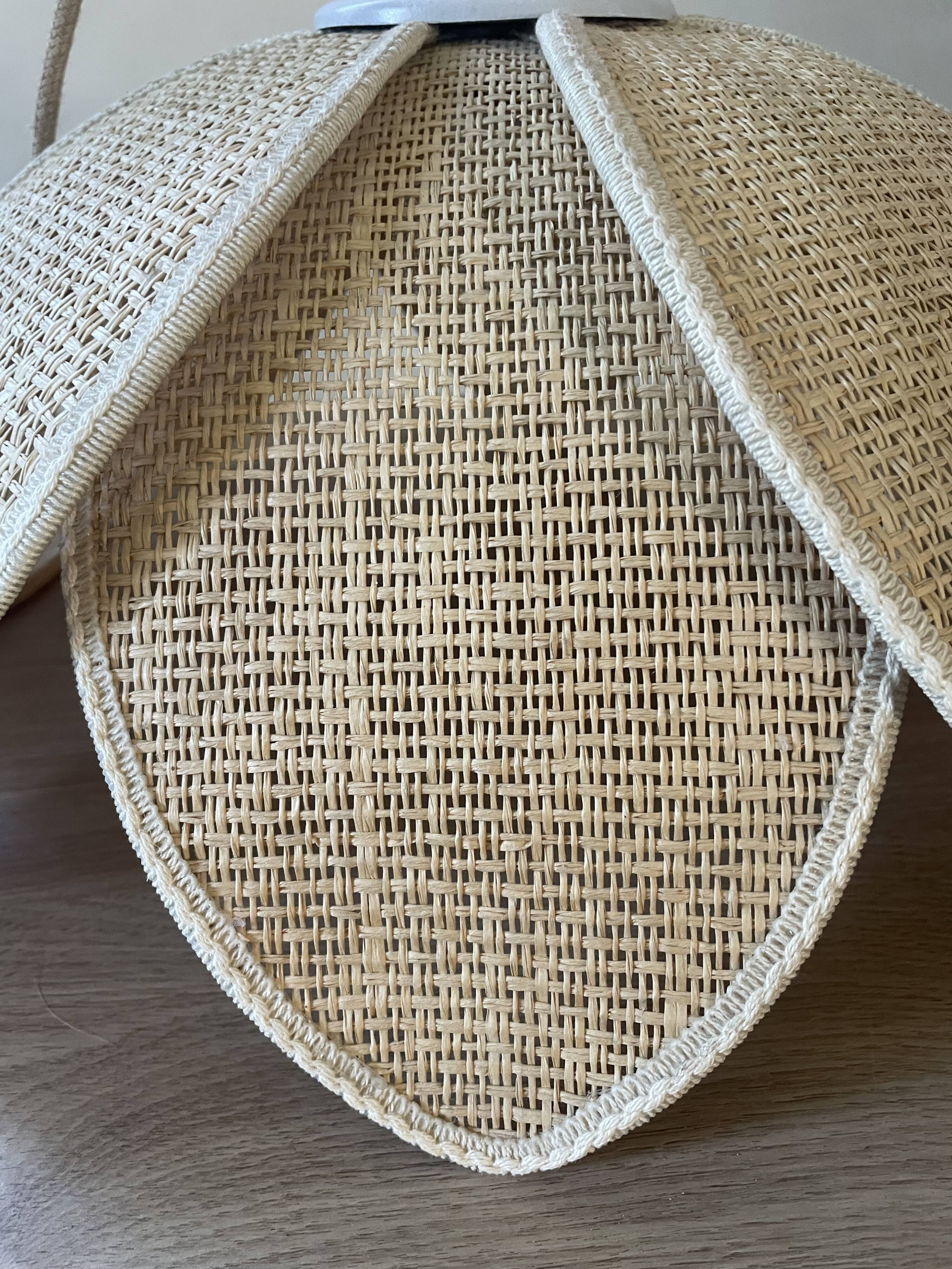 Vintage plant fibre lotus suspension