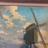 M.deschoot (1899/1971) oil on canvas "moulin de l'étendard" xx century