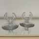 Art Deco crystal candle holder