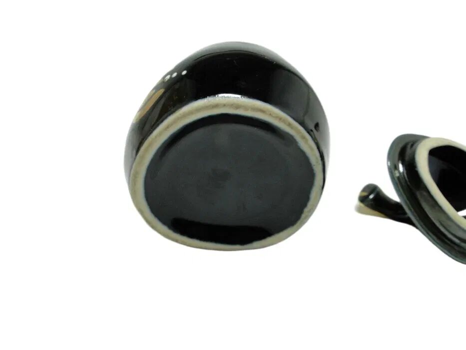 AEY Sugar Bowl Iza, black porcelain, Chodzież