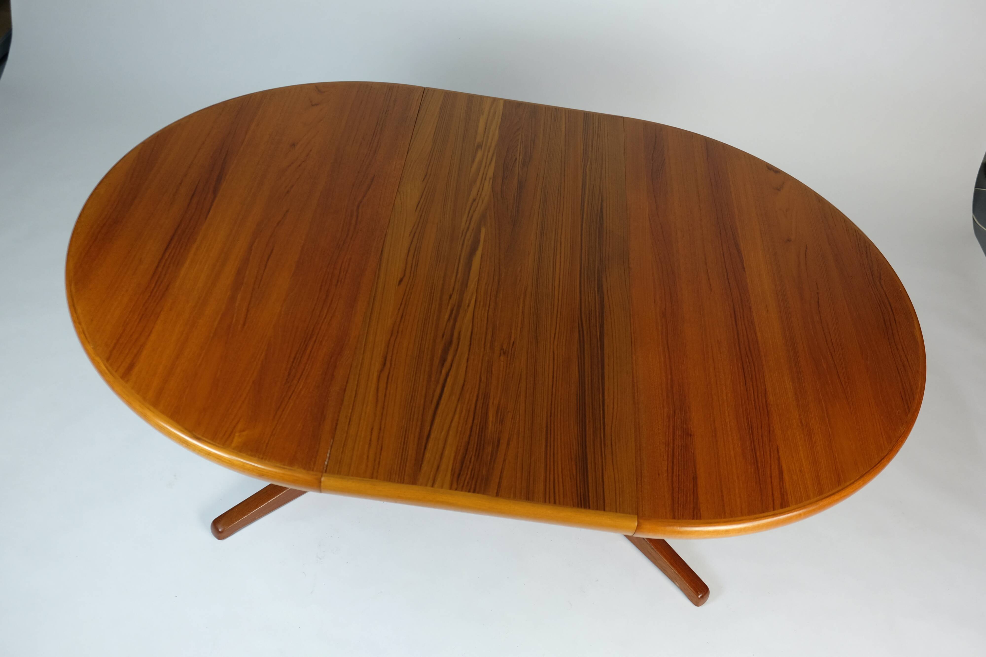 Vintage Teak Esstisch Dining Table Rund Erweiterbar Glostrup Danish Design