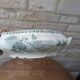 Old vegetable dish serving dish Terre de Fer Opaque porcelain from Gien Ocean model