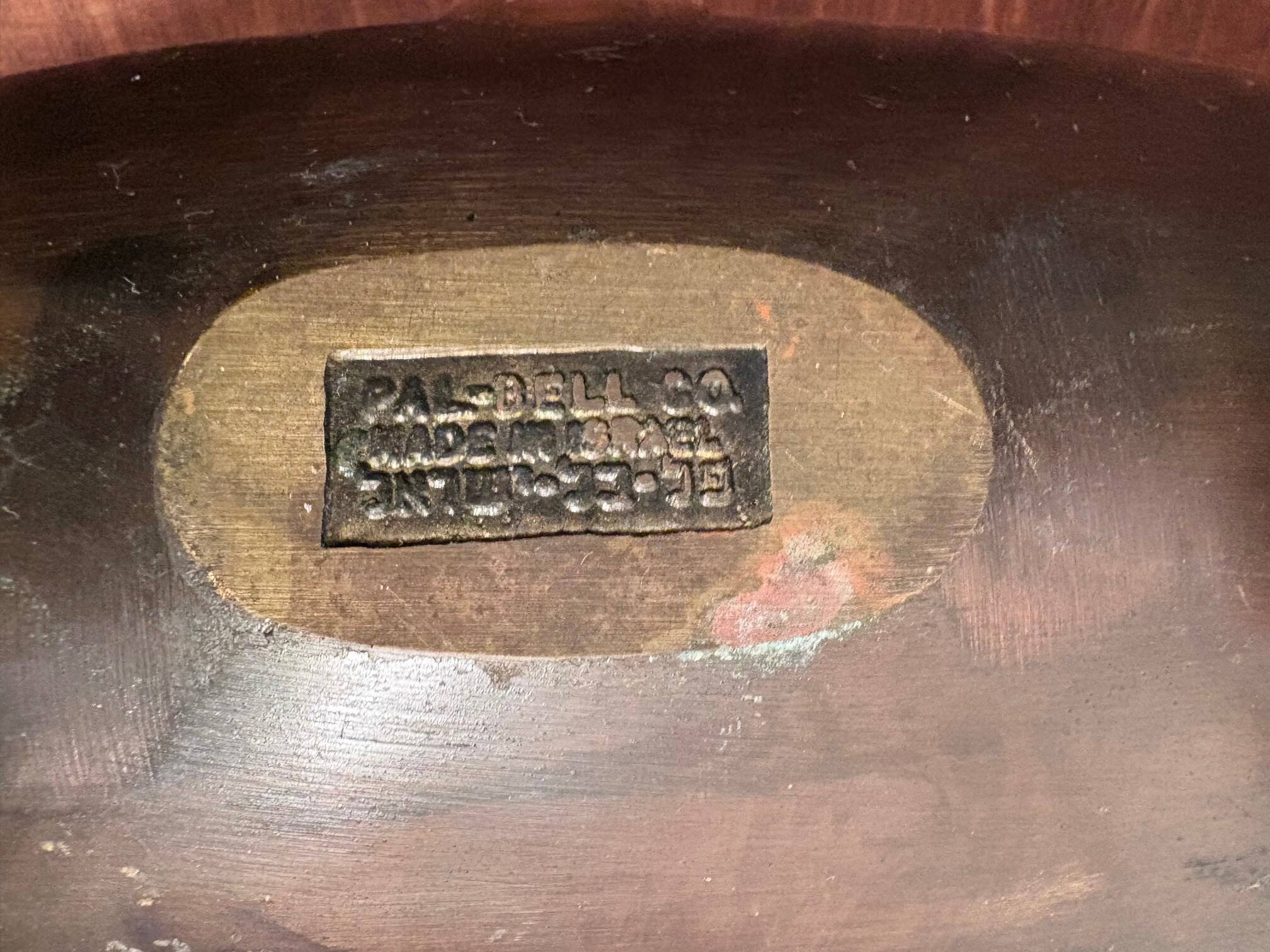 Bronze bowl by Maurice Ascalon, Pal-Bell, Israel, 1950s