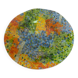 Plat en verre aspect céramique