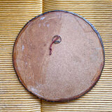 Miroir ancien en laiton - style oriental/ethnique