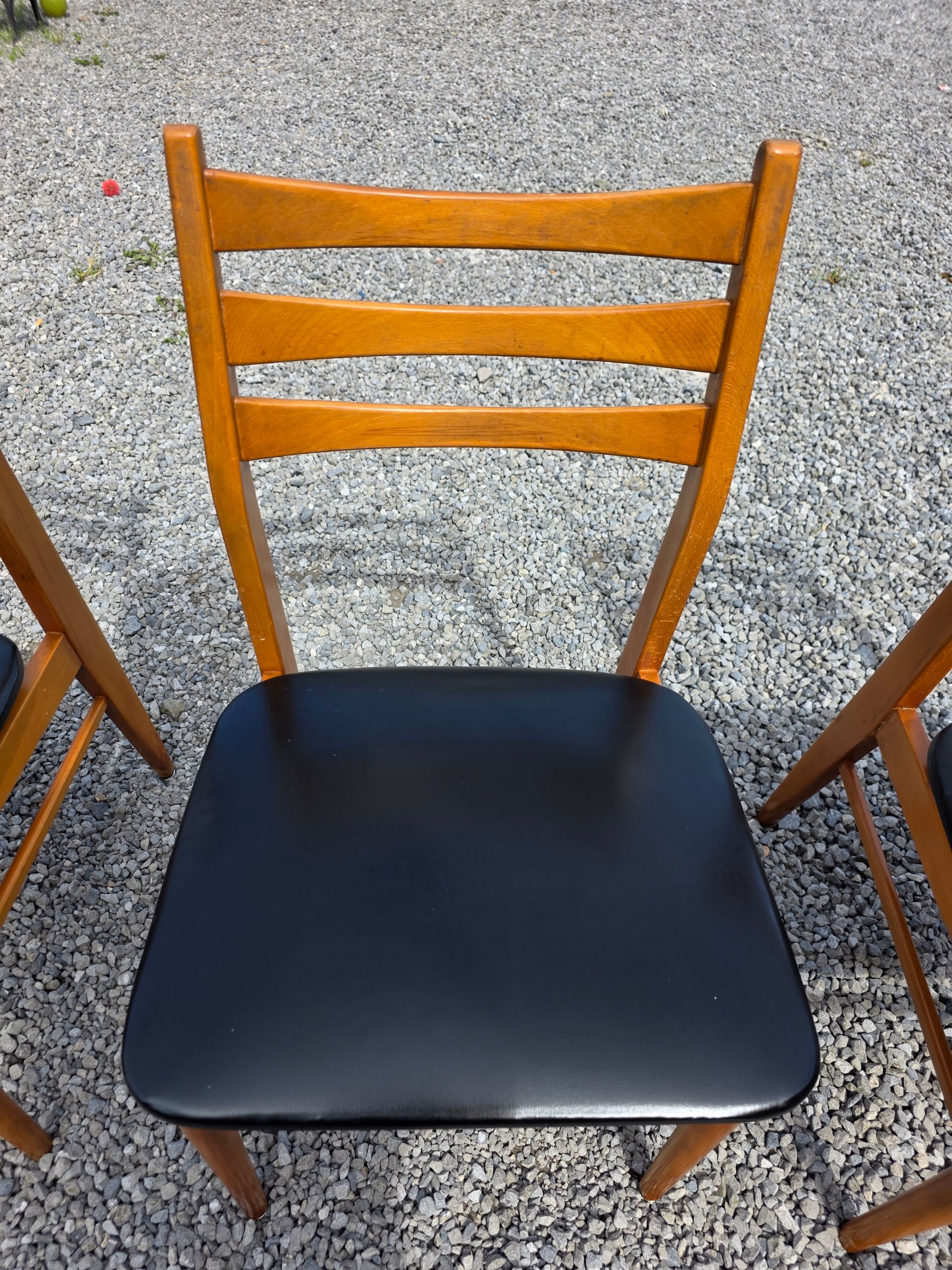 4 Scandinavian chairs from the 1960s