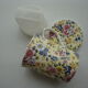 English mug with filter and lid Windsor liberty pattern yellow