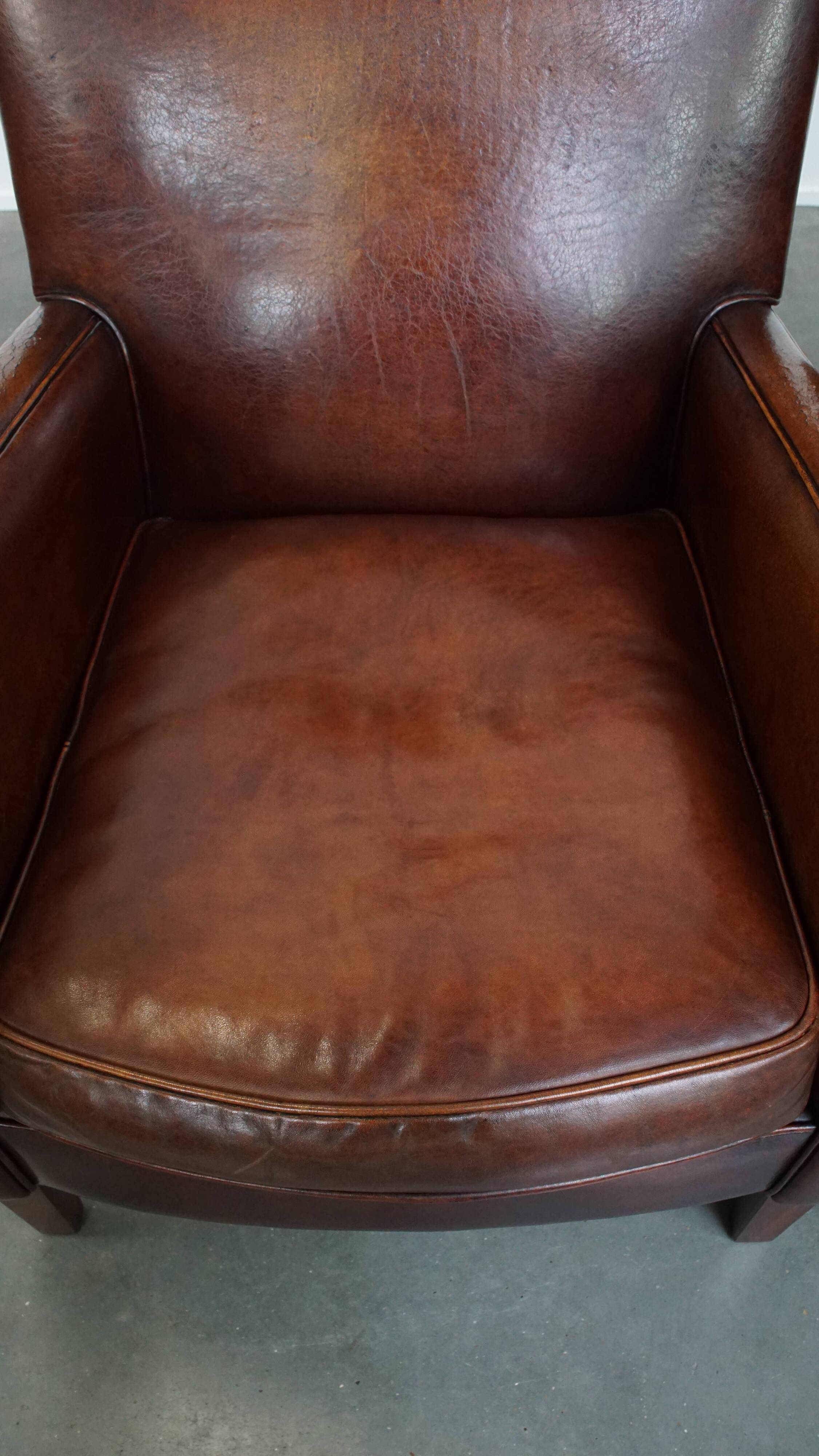 Set of 2 Sheepskin Leather Armchairs