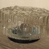 Vintage molded glass ceiling lamp