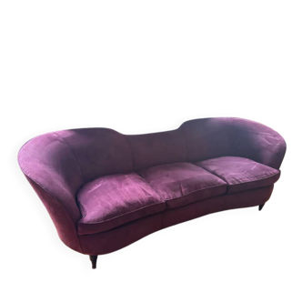 50's Italian violet Victorian-style canapé