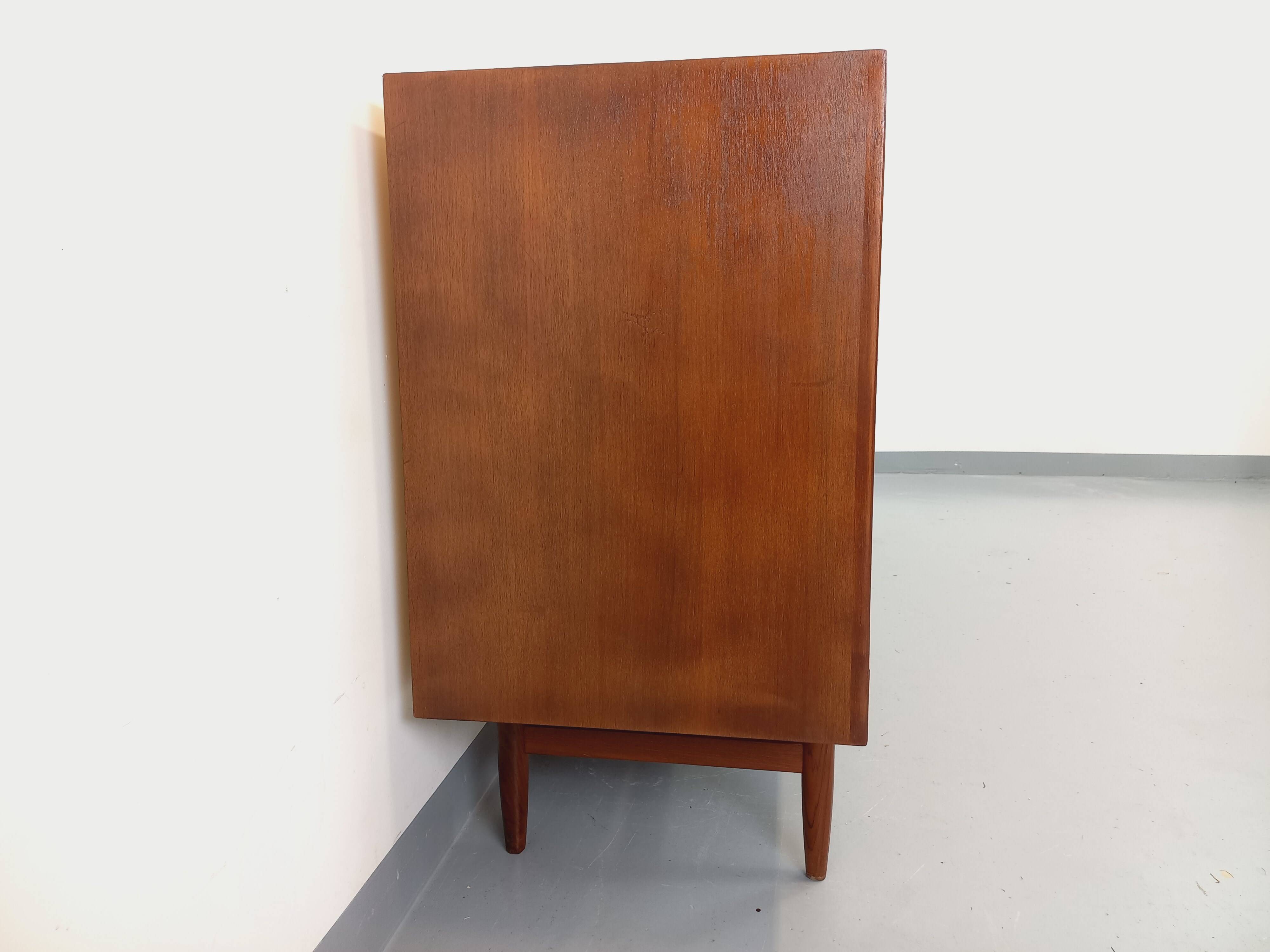 Vintage Swiss Teak Scandinavian style sideboard in teak from the 60s