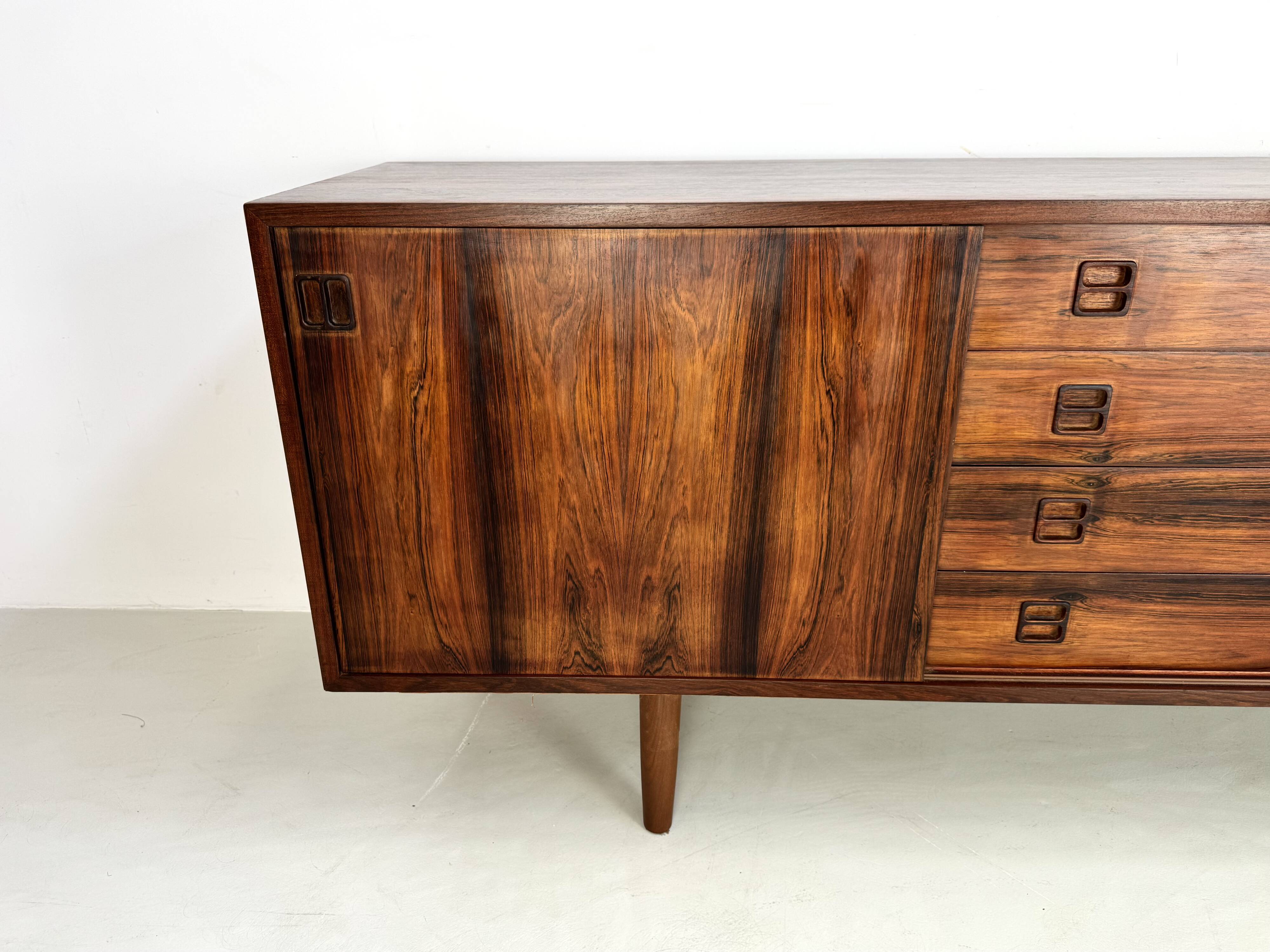 Vintage rosewood sideboard by Erik Wortz for IKEA 1960's.