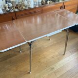 Formica table with extension cords