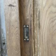 Large row of solid oak loom sliding doors