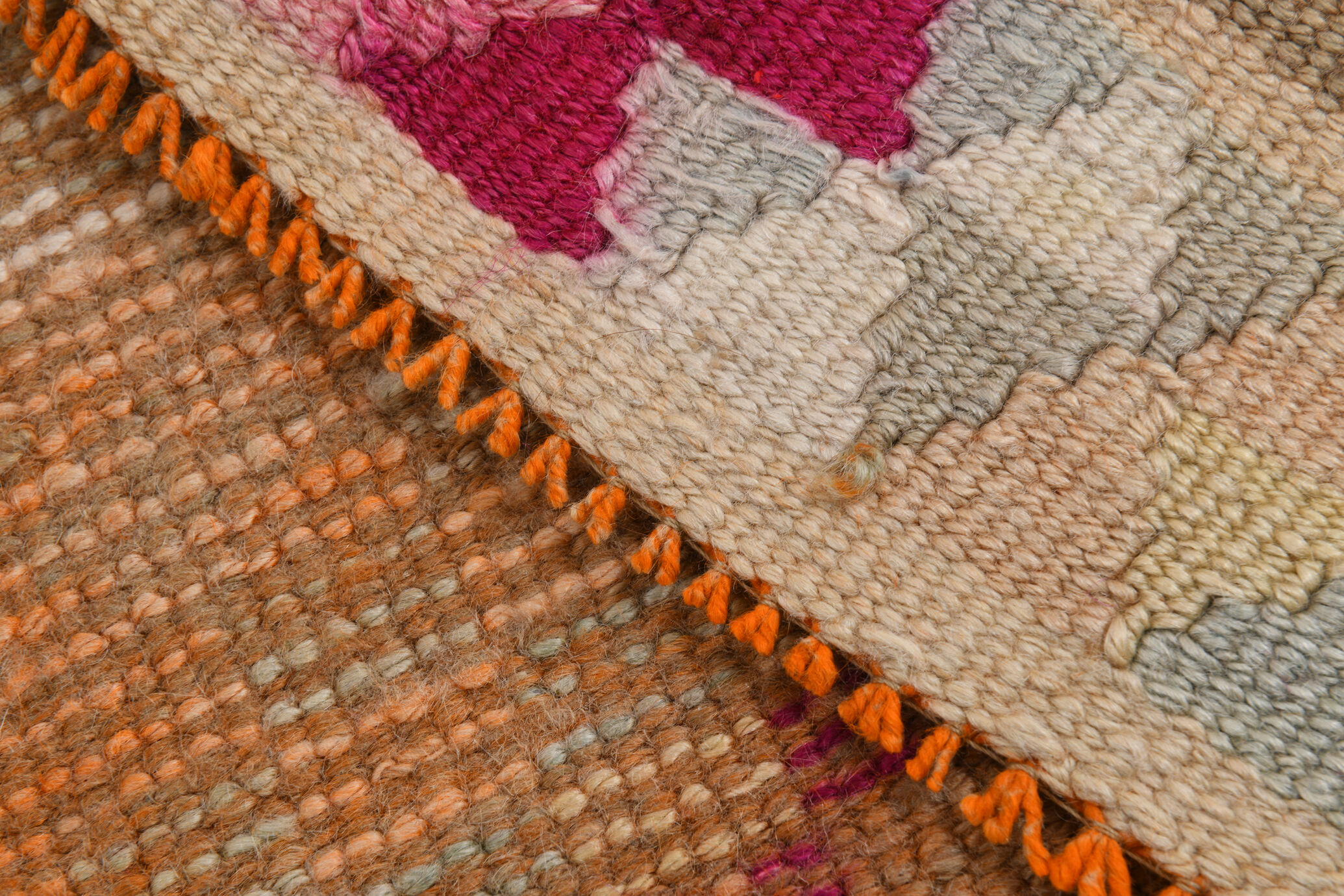 3x11 pale orange turkish vintage runner rug 75x332cm