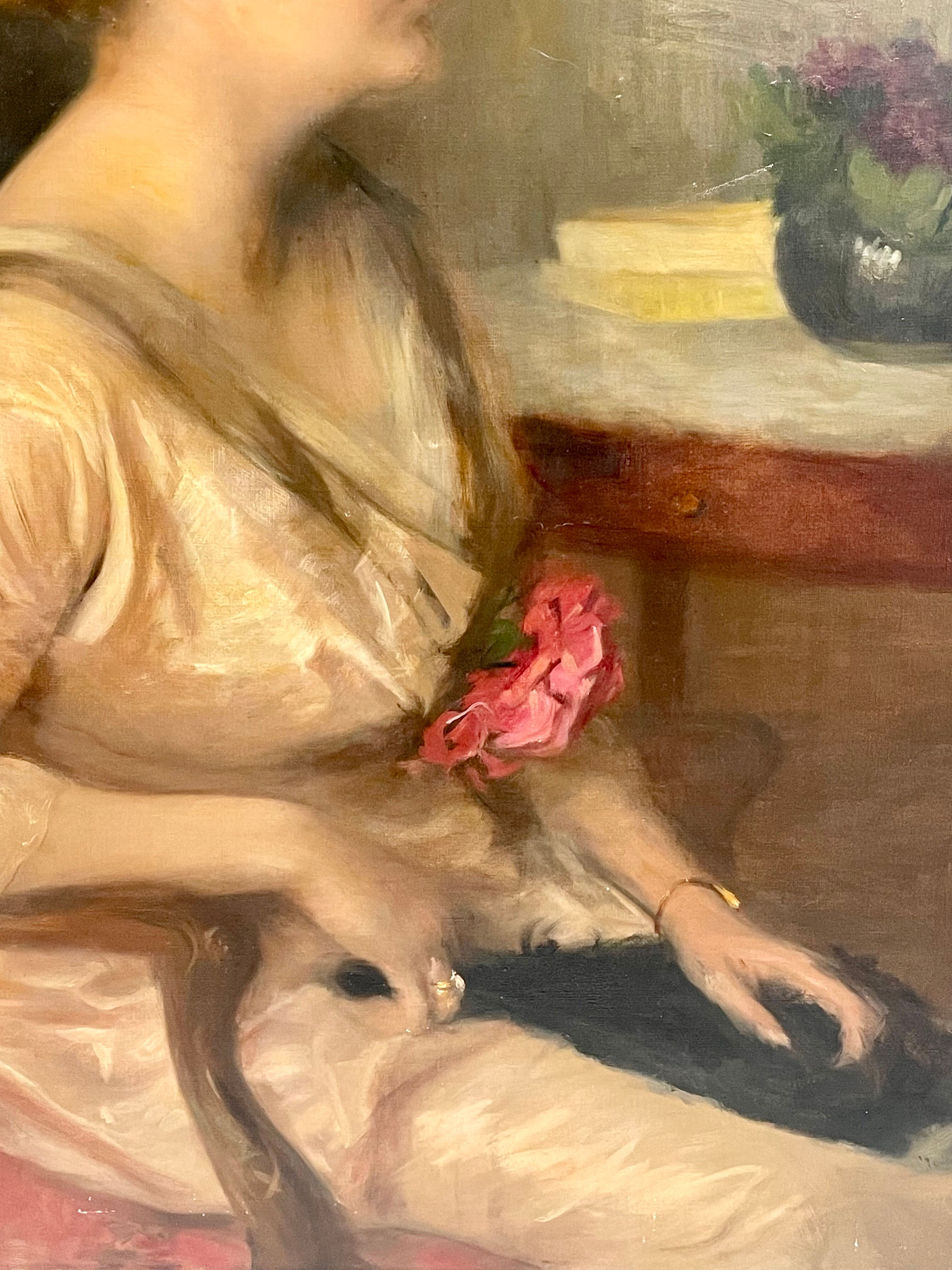 Portrait of a seated woman