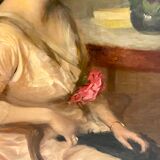 Portrait of a seated woman