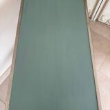 Serving trolley with compass legs, vintage table on wheels.