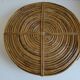 Vintage rattan tray from the 70s