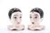 Salières Pierrot en porcelaine, années 70