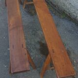 Pair of 183 cm farmhouse benches