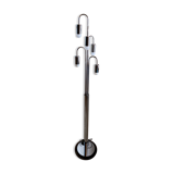 Lampadaire 5 lumières chromé des années 70