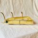 Antique gold aluminum corner wall coat rack