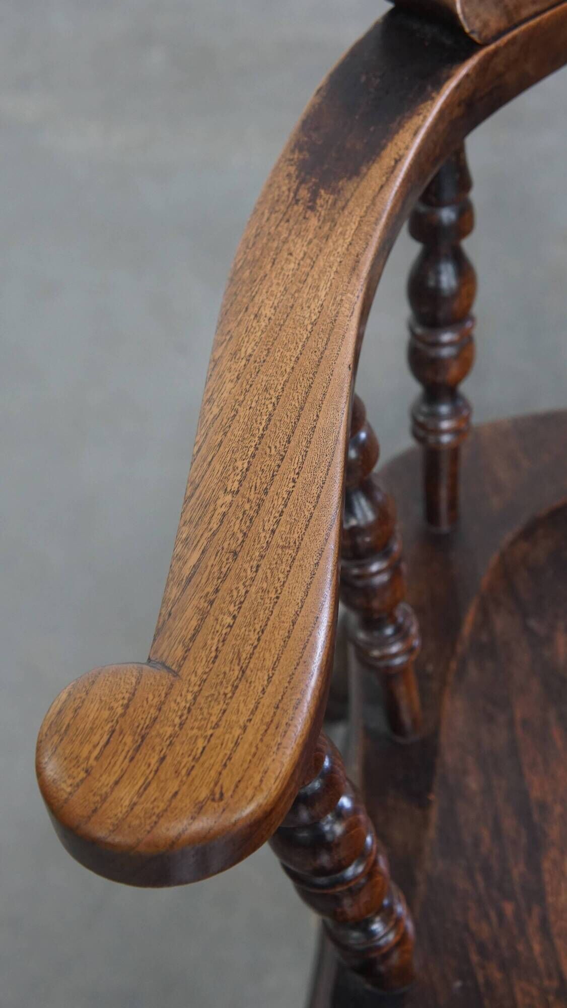 English antique side/desk/captain's chair from the early 1800s