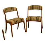 Pair of restored Baumann gondola chairs from the 60s.