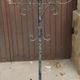 Old church floor lamp chandelier 5 fires torcher wrought iron early 20th century