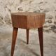 Vintage Oak Stool – Solid Oak Seat – Rustic 1960s Crafts – 31×31×50 cm