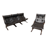 Canapé fait de 3 fauteuils Siesta