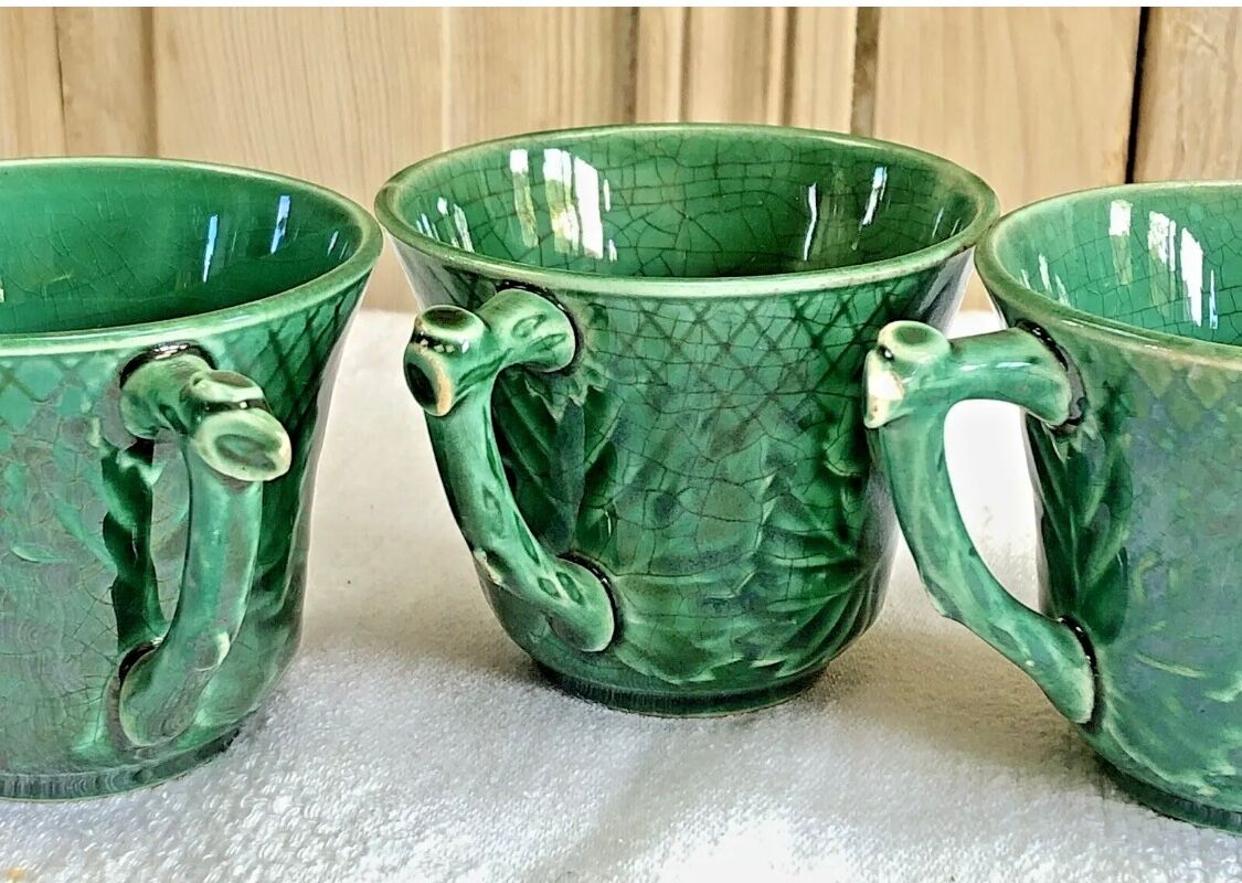 6 cups and coffee cups slurry Gien 1860/1871