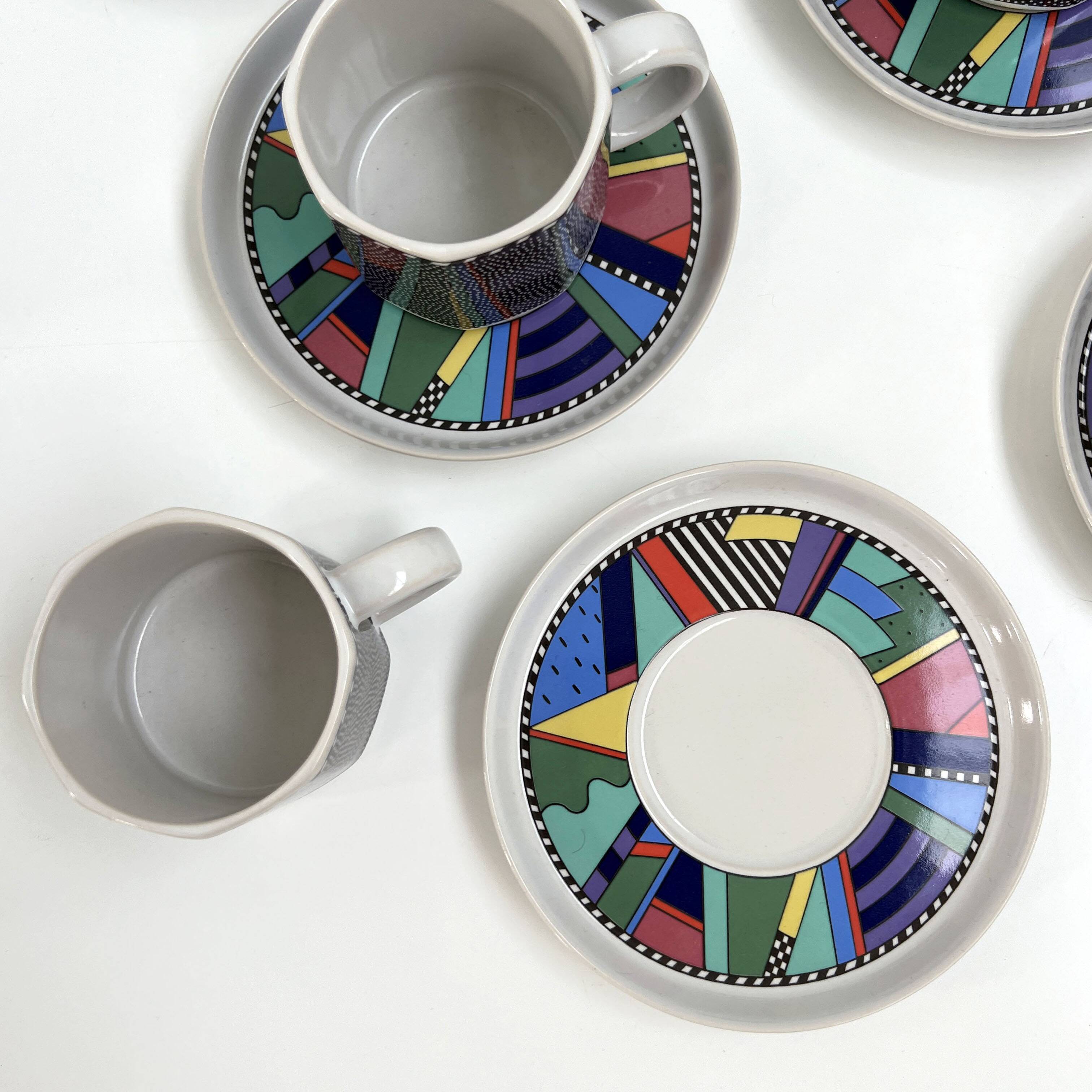 Tea service Scenario Metropol by Barbara Brenner for Rosenthal, 1990