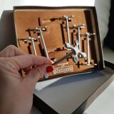Coffret de 6 porte-couteaux inox Chabanne dans boite d'origine