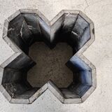 Black marble "cloud" coffee table, 70s/80s