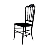 Decorative 'Chiavari' chair designed by Gaetano Descalzi