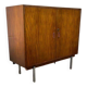 Commode vintage en bois sur pieds en acier