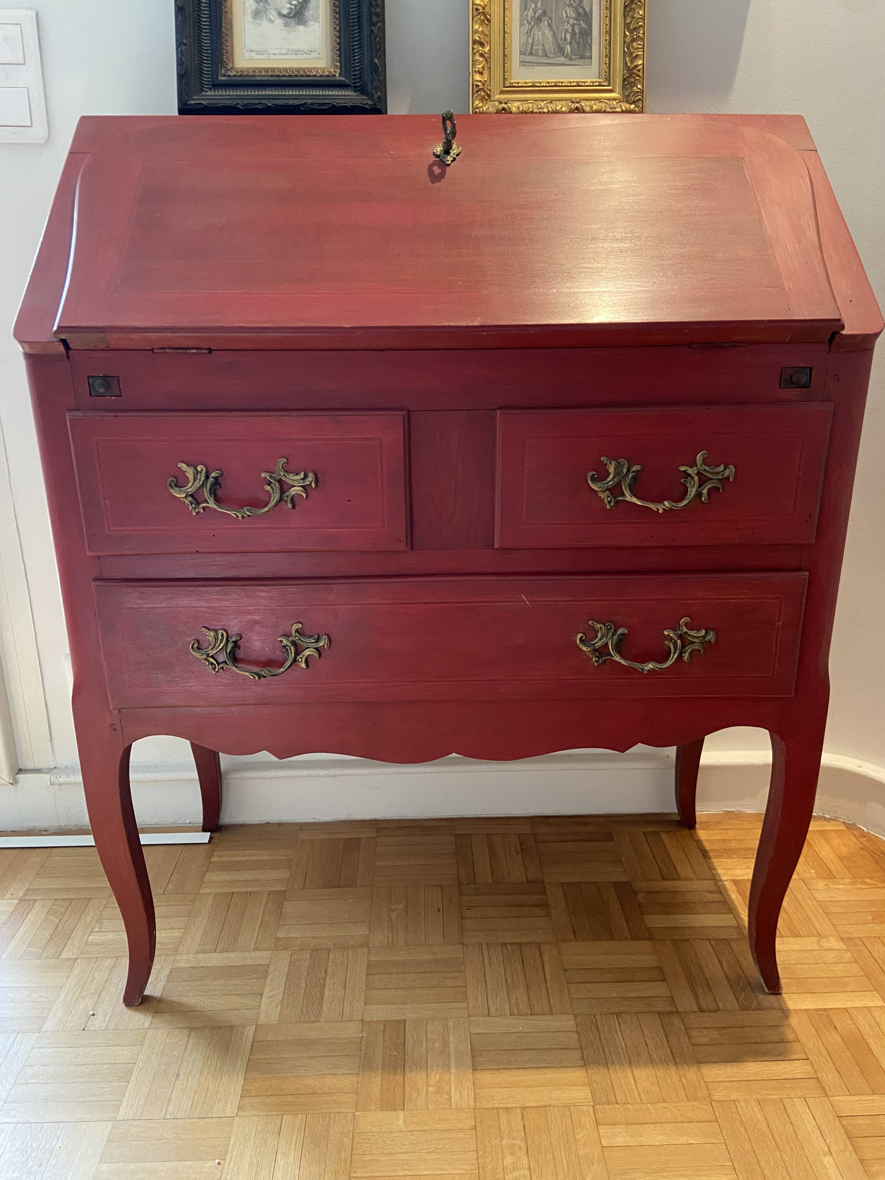 Urgent Louis XV style secretary, 18th century