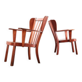 Paire de fauteuils Canada de Christian E. Hansen pour Fritz Hansen Danemark 1940