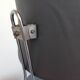 Chrome metal swivel chair industrial/vintage style 50s-60s